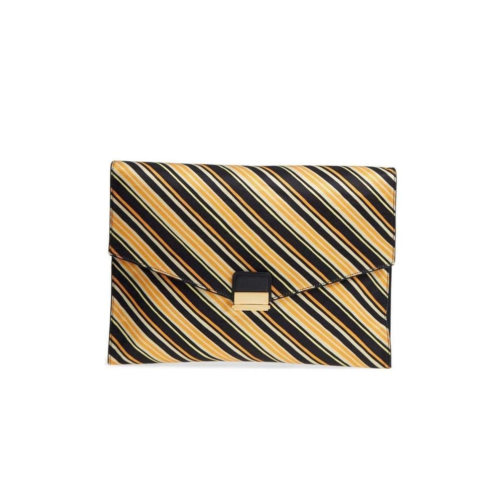 Dries Van Noten - Stripe Large Envelope Clutch